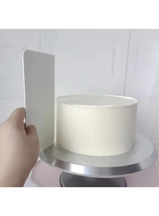 1pc Creamy White Lightweight Plastic Cake Spatula For Smooth Icing Pastry Baking Kitchen - Image 3