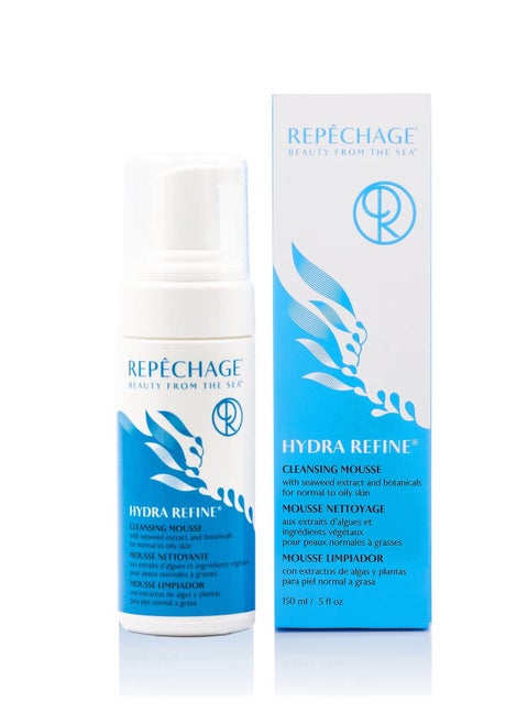 Repechage Hydra Refine Foaming Cleanser For Normal to Oily Skin - Purifying Face Wash with Seaweed, Astringent Lemongrass and Citric Acid, pH Balancing, Helps Unclog Pores and Minimize Oil, 5 fl oz.