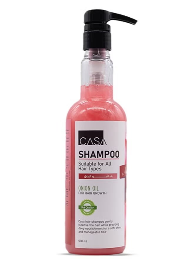 Casa Onion Extract Shampoo for Hair Growth & Anti-Hair Fall – 500ml - Image 1
