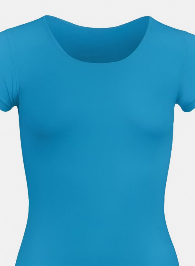 Silvy Lycra Lucy Half Sleeves Round Neck Top For Women - Image 2