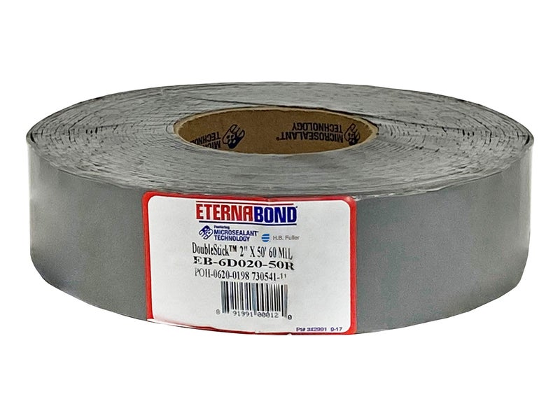 EternaBond DoubleStick 2" x50' Double-Sided Bonding Tape | 60 mil Adhesive Thickness | EB-6D020-50R | Permanent, Weather Proof, Self Sealing Bond Sticks to Many Surfaces - Image 1