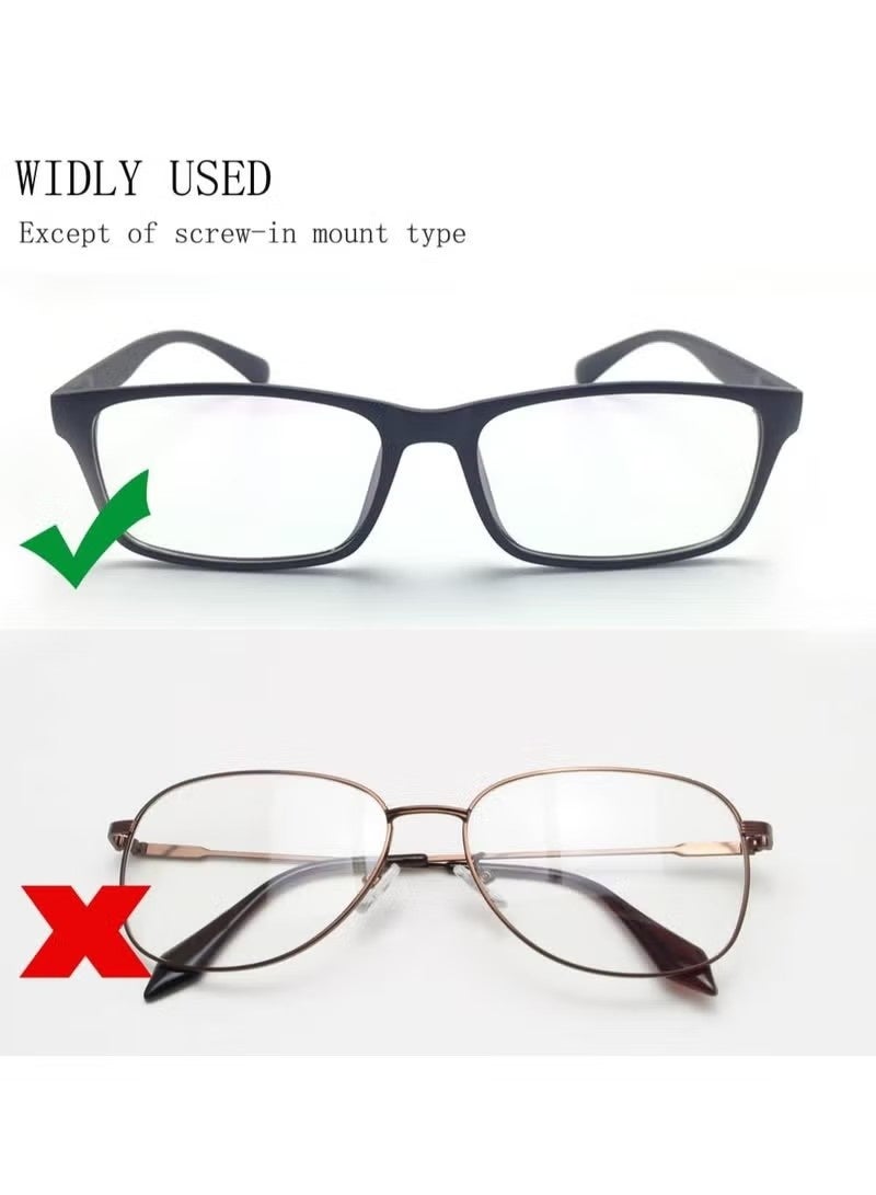 وسادات أنف للنظارات، 40 زوجًا من وسادات الأنف المصنوعة من السيليكون للنظارات، وسادات أنف ناعمة مضادة للانزلاق للإطارات البلاستيكية (شفافة/2 مم) - Image 5