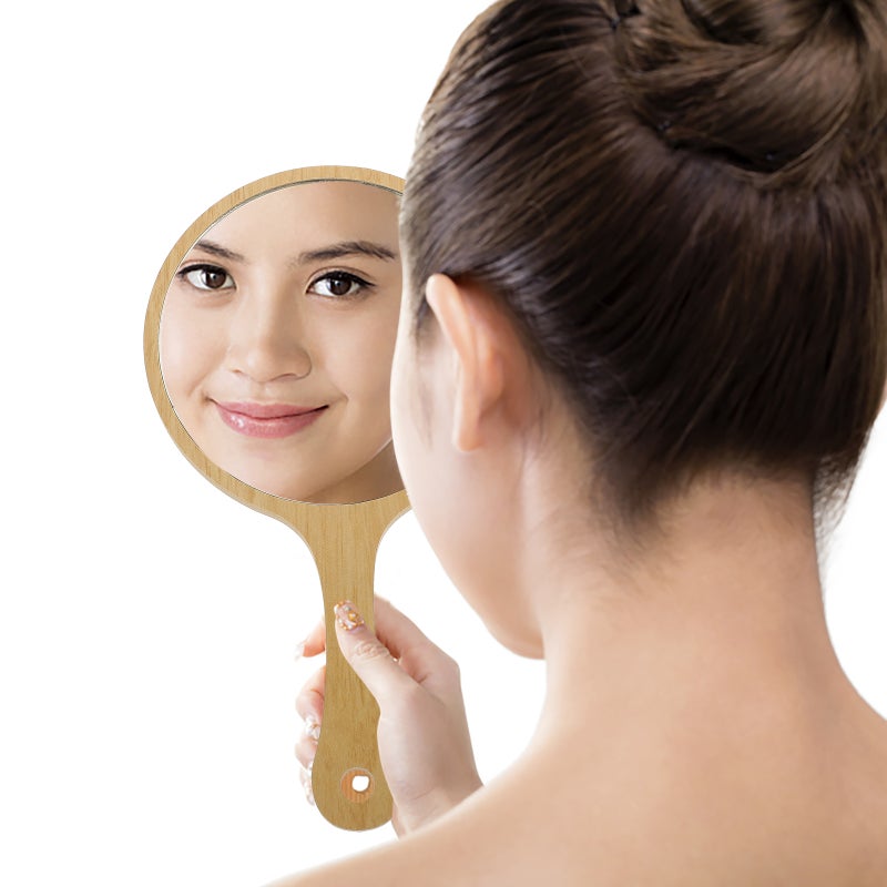 Cute Handheld Mirror, Compact and Lightweight for Travel and Purse, Durable Handle Design - Image 5