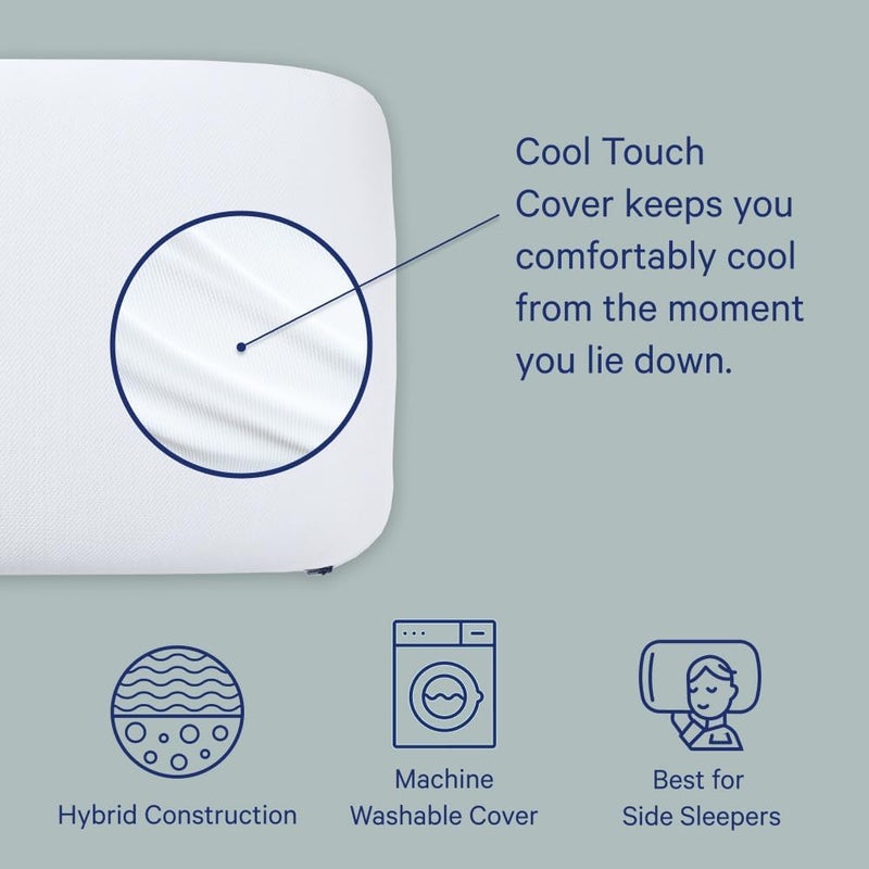 Casper Sleep Essential Cooling Hybrid Pillow, King (U.S. Standard), White - Image 3