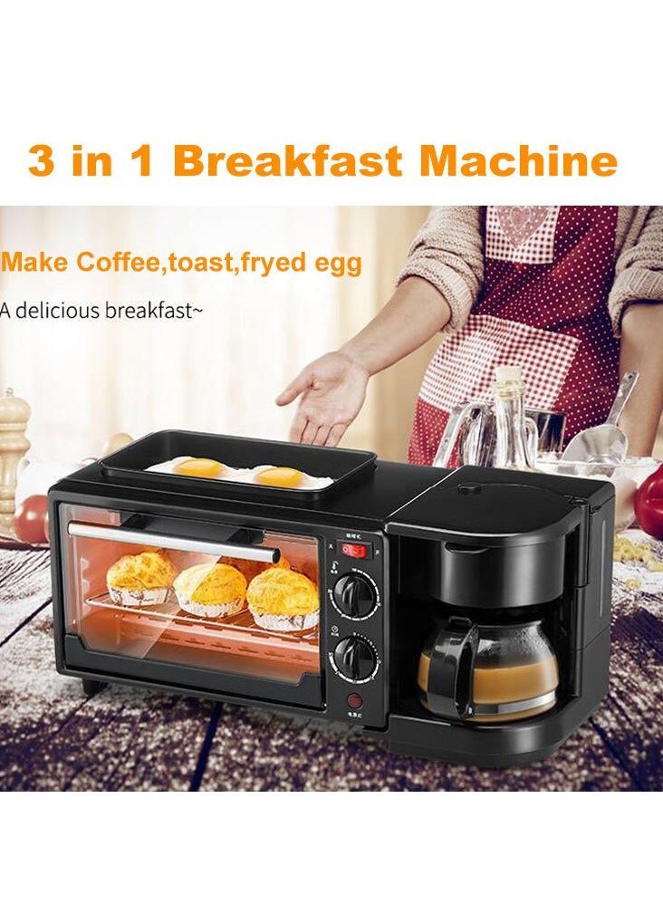 Electric Breakfast Machine 3-in-1 Toaster with Double Heating Pipes, Safe 220V, Multifunctional Household Breakfast Maker  - Image 2