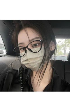Generic Large frame cat's eye myopia glasses women's vintage anti-blue light flat mirror plain mirror frame glasses  - Image 4
