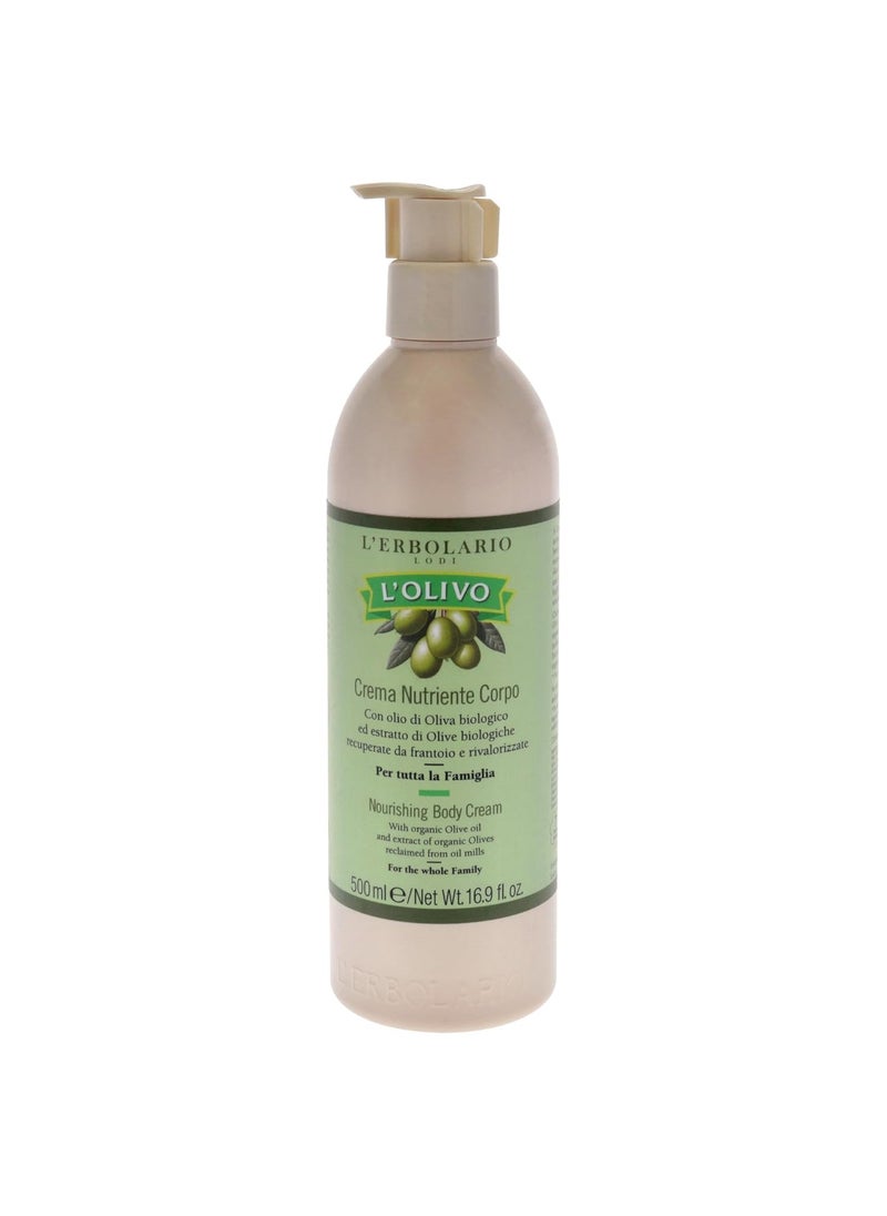 L'Erbolario - LErbolario LOlivo Nourishing Body Cream 169 oz  Body Lotion  With Olive Oil Extract  Aromatic Scent  Moisturizes and Nourishes  CrueltyFree - Image 1