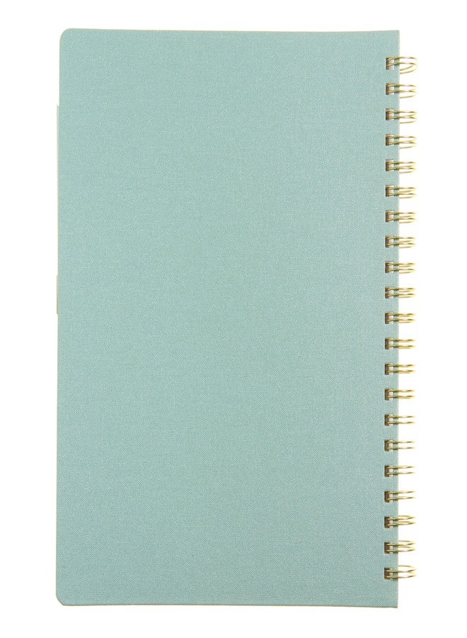 russell+hazel 2025-2026 Weekly Planner, Spiral Bound Bookcloth, Dew with Gold Foil Details, 9.1" x 11.2", July 2025 - June 2026, Features 52 Weekly Spreads, 1-Count - Image 5
