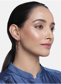 Just Peachy Just Peachy Gold Toned Earrings for Women & Girls, Ear Bali With 3 Studs for Ladies, Latest Design, 2 Gold-Toned Heart Shaped & White Beads Earrings for Birthdays Gifts, Anniversaries Pack of 6  - Image 2