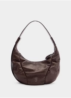 Kuno Kunogigi Oil Wax Brown homeless baseball bag medium first layer cowhide genuine leather bag crossbody shoulder bag  - Image 1
