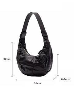 Kuno Kunogigi Oil Wax Brown homeless baseball bag medium first layer cowhide genuine leather bag crossbody shoulder bag  - Image 2