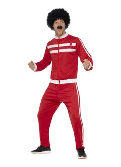 Scouser Tracksuit Red And White With Jacket And Trouser Large