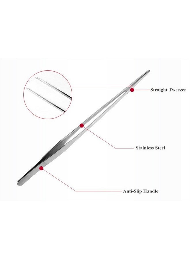 Sage Square Jumbo Size 27cm Stainless Steel Straight Tweezer/Clipper/Tong Scissor for Maintenance of Planted Aquarium or Reef Aquarium Tool Plier for Fish Tank - Image 2