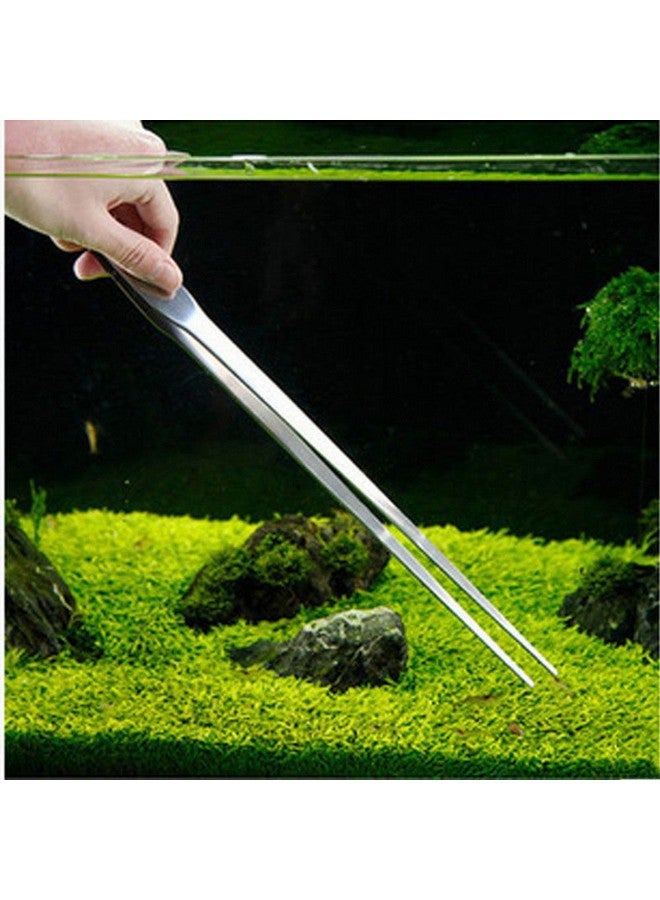 Sage Square Jumbo Size 27cm Stainless Steel Straight Tweezer/Clipper/Tong Scissor for Maintenance of Planted Aquarium or Reef Aquarium Tool Plier for Fish Tank - Image 1