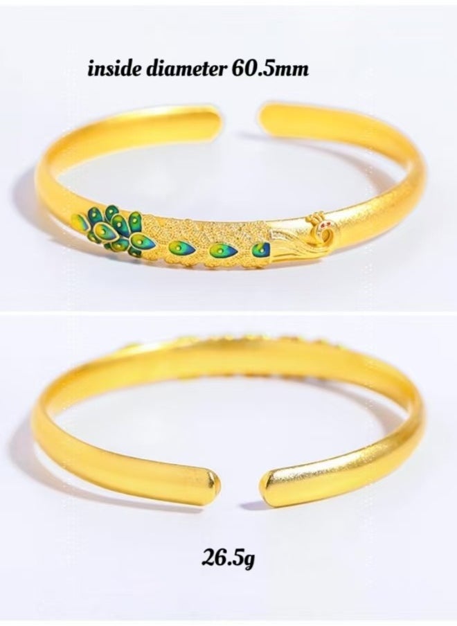 Generic A bracelet designed with a peacock motif.It's an excellen gift for your love.  - Image 3