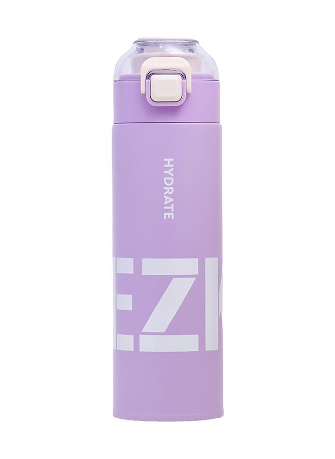 Eazy Kids Double Wall Insulated Travel Water Bottle - Purple, 550Ml  - Image 1
