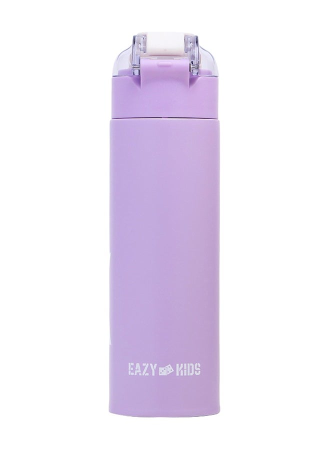 Eazy Kids Double Wall Insulated Travel Water Bottle - Purple, 550Ml  - Image 2