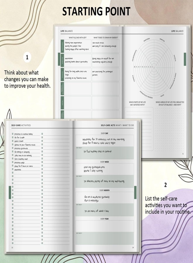 BIROYAL Self Love Journal for Women - 90-Day Self Care Planner A5 - Wellness & Daily Reflection Gratitude Journal for Women - Wellness Planner for Personal Health, Sleep & Diet Tracking - Mood Tracker - Image 4