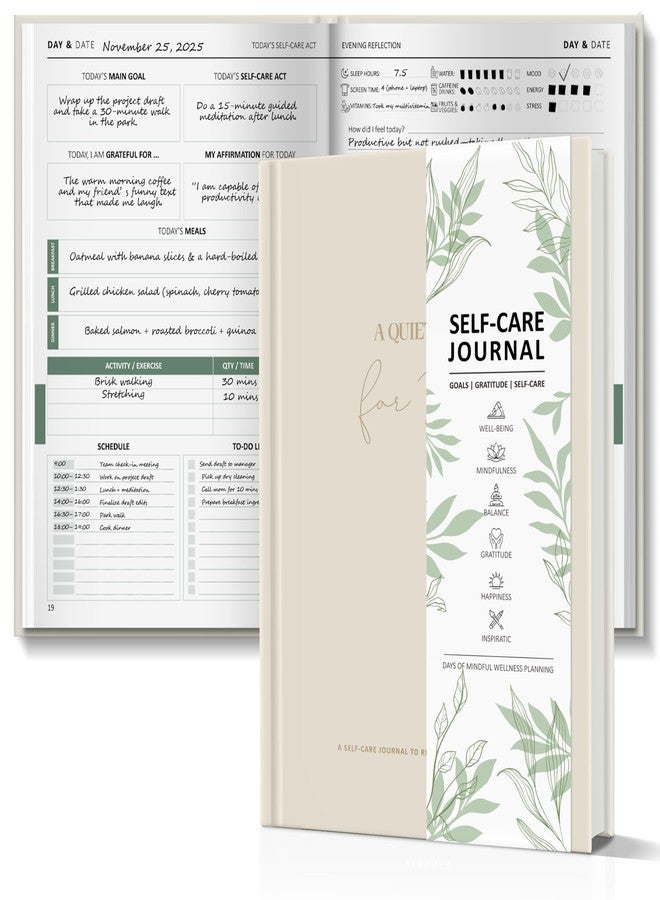 BIROYAL Self Love Journal for Women - 90-Day Self Care Planner A5 - Wellness & Daily Reflection Gratitude Journal for Women - Wellness Planner for Personal Health, Sleep & Diet Tracking - Mood Tracker - Image 1