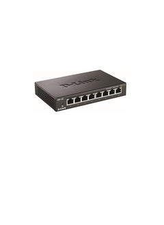 Link Gigabit Unmanaged Metal Desktop Switch up to 2Gbps Speed in Full Duplex Supports IEEE802.1p 10/100/1000 Mbit/s DGS-108/B 8Port  - Image 1