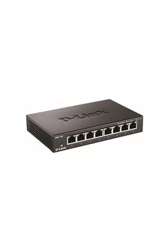 Link Gigabit Unmanaged Metal Desktop Switch up to 2Gbps Speed in Full Duplex Supports IEEE802.1p 10/100/1000 Mbit/s DGS-108/B 8Port  - Image 3