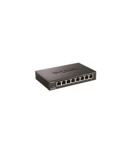 Link Gigabit Unmanaged Metal Desktop Switch up to 2Gbps Speed in Full Duplex Supports IEEE802.1p 10/100/1000 Mbit/s DGS-108/B 8Port  - Image 2