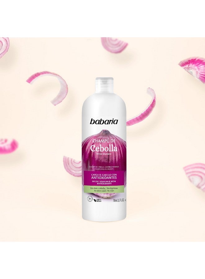 Babaria Onion Shampoo - No Smell, No Tears - Purifying and Antioxidant Properties - Improves Hair Growth - Increase Hydration and Shine - Reduce Itchy Scalp, Dandruff, and Frizz - 23.66 oz - Image 2