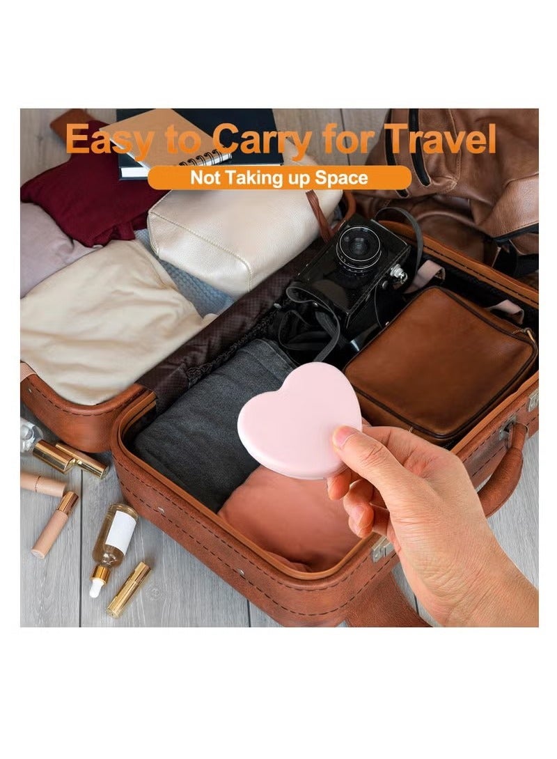 Beauenty Sewing Kit, 2pcs Mini Sewing Kit for Travel Essentials Portable DIY Emergency Sewing Repair Supplies Heart Shaped Sewing Storage Case with Needles ons Wire Pins Thread Scissors - Image 4