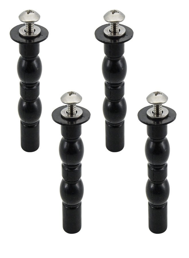 Lychee Light Toilet Seat Hinge Screw 4 Pack - Compatible with TOTO, Expanding Rubber Bolt Top Nuts Set for Top Mount Tightening Kit Replacement, Blind Hole Fixing Kit - Image 1