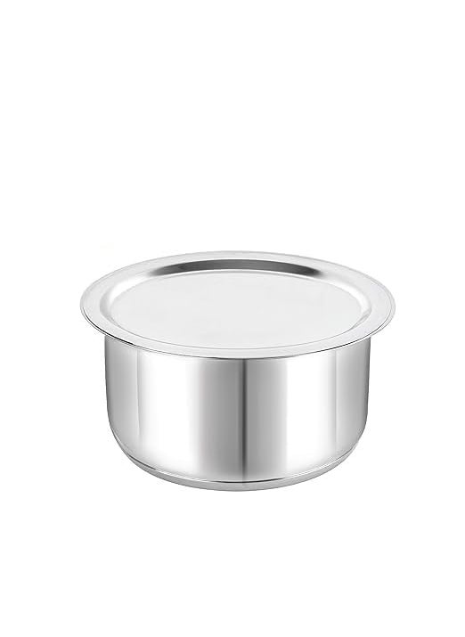 VOMI VOMI Stainless Steel Tope with Lid Induction Bottom Set of 5 Capacity 11L 14L 19L 25L 31L Silver Medium SS_TOPE_SS_LID_SET5  - Image 3