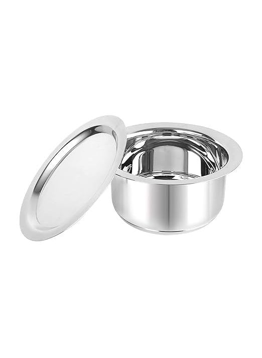 VOMI VOMI Stainless Steel Tope with Lid Induction Bottom Set of 5 Capacity 11L 14L 19L 25L 31L Silver Medium SS_TOPE_SS_LID_SET5  - Image 5
