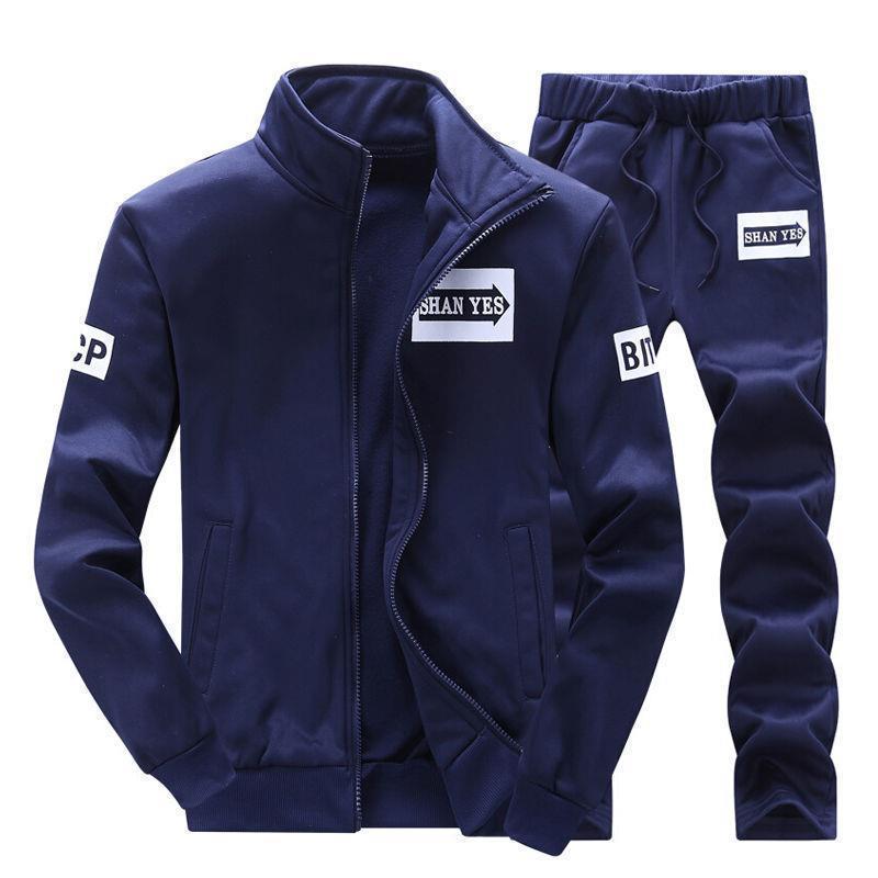 Mens Casual Track Suit Spring Autumn New Express Remarks - Image 5