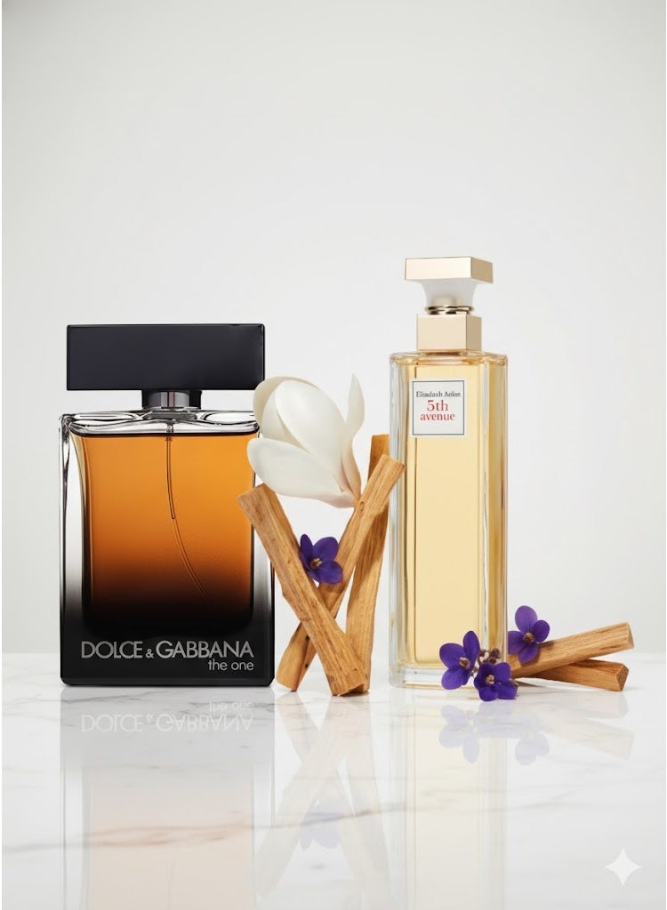 Dolce & Gabbana The One EDP For Men 100ml & 5Th Avenue Edp Spray Lilial Free 125ml combo - Image 1