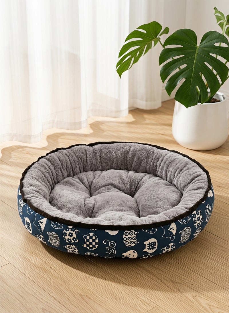 ZERIFAM Fluffy Donut Cat Bed,Soft and Calming Cat Beds, Double-Sided Cat Bed, Fluffy Round Nest for Cats or Dog,Indoor Portable Pet Supplies - Image 5
