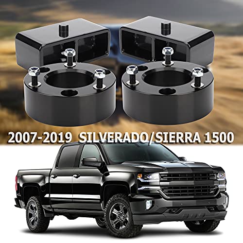 PROEZE 3" Front and 2" Rear Leveling Lift Kits for 2007-2023 Silverado 1500 / Sierra 1500, 3 inch Front and 2 inch Rear Strut Spacers Leveling Kit - Image 2