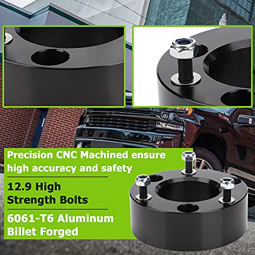 PROEZE 3" Front and 2" Rear Leveling Lift Kits for 2007-2023 Silverado 1500 / Sierra 1500, 3 inch Front and 2 inch Rear Strut Spacers Leveling Kit - Image 5