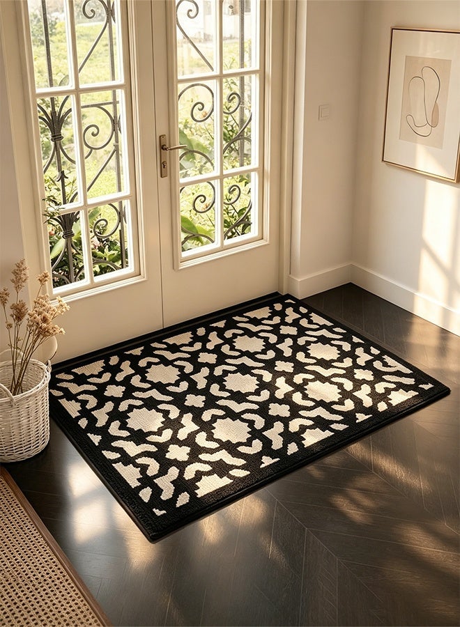 Arabest Door Mats Indoor Non-Slip Absorbent Front Door Mat Resist Dirt Entryway Rug Classic Geometric Pattern Doormats for Indoor Outdoor Front Door Entryway Patio 60*90CM - Image 1
