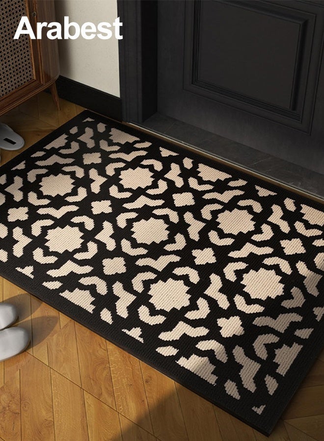 Arabest Door Mats Indoor Non-Slip Absorbent Front Door Mat Resist Dirt Entryway Rug Classic Geometric Pattern Doormats for Indoor Outdoor Front Door Entryway Patio 60*90CM - Image 2