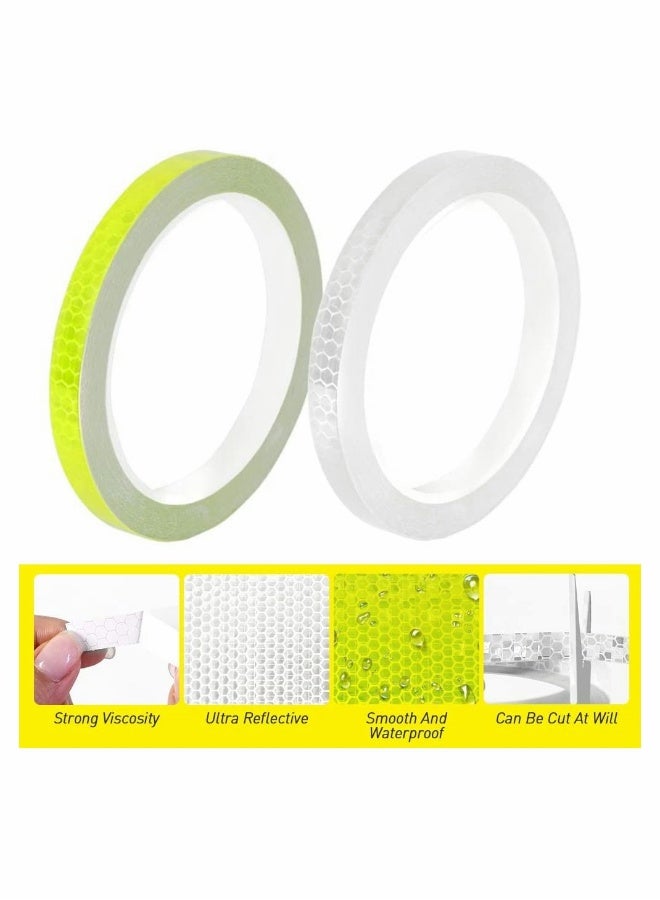 Generic Reflective Tapes 6 Rolls Safety Warning Stickers Waterproof Outdoor Bicycle Rim Reflector Tape Thin Sticker for Bikes Helmets Bicycles Motorcycle Decoration - Image 5