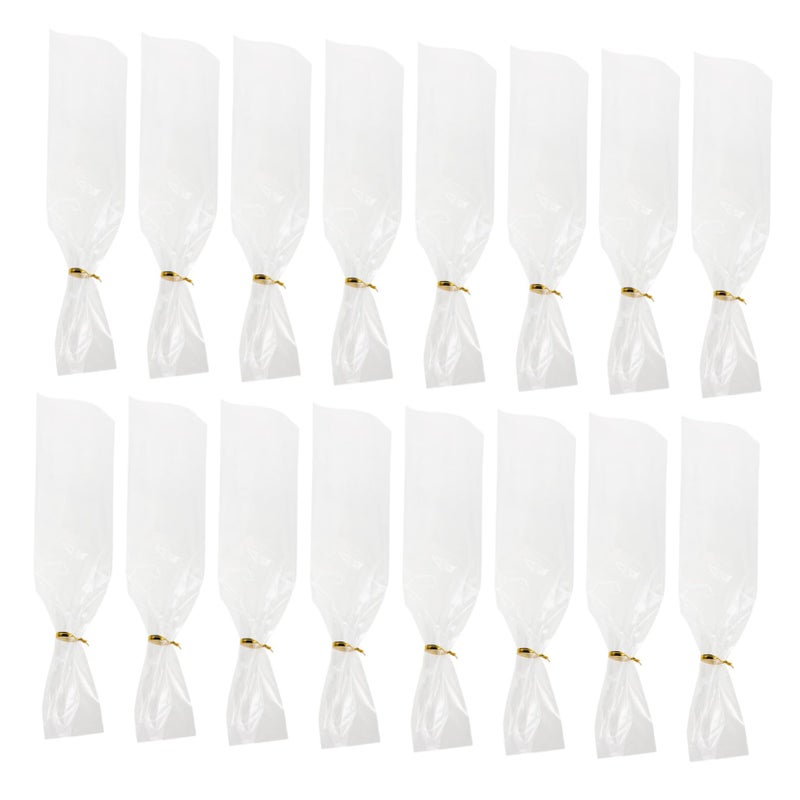 Cone Shaped Cellophane Candy Bags 200 Sets For Party Wedding Bakery Snack Packaging - Image 2