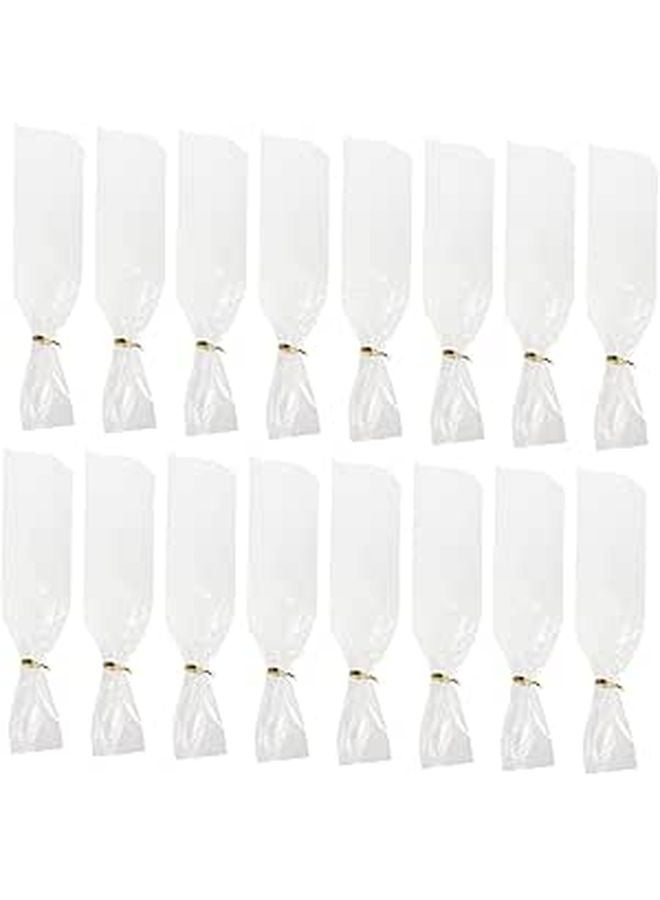 Cone Shaped Cellophane Candy Bags 200 Sets For Party Wedding Bakery Snack Packaging - Image 1