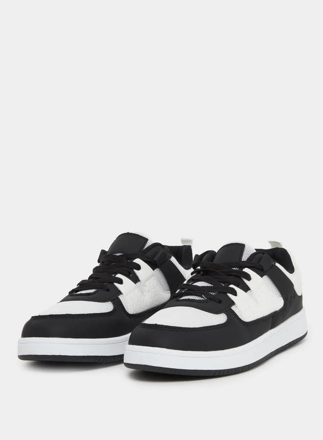 ستايلي Styli Color Block Lightweight Lace Up Sneakers
