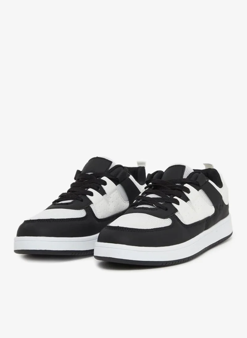 Styli Active Color Block Lightweight Lace Up Sneakers