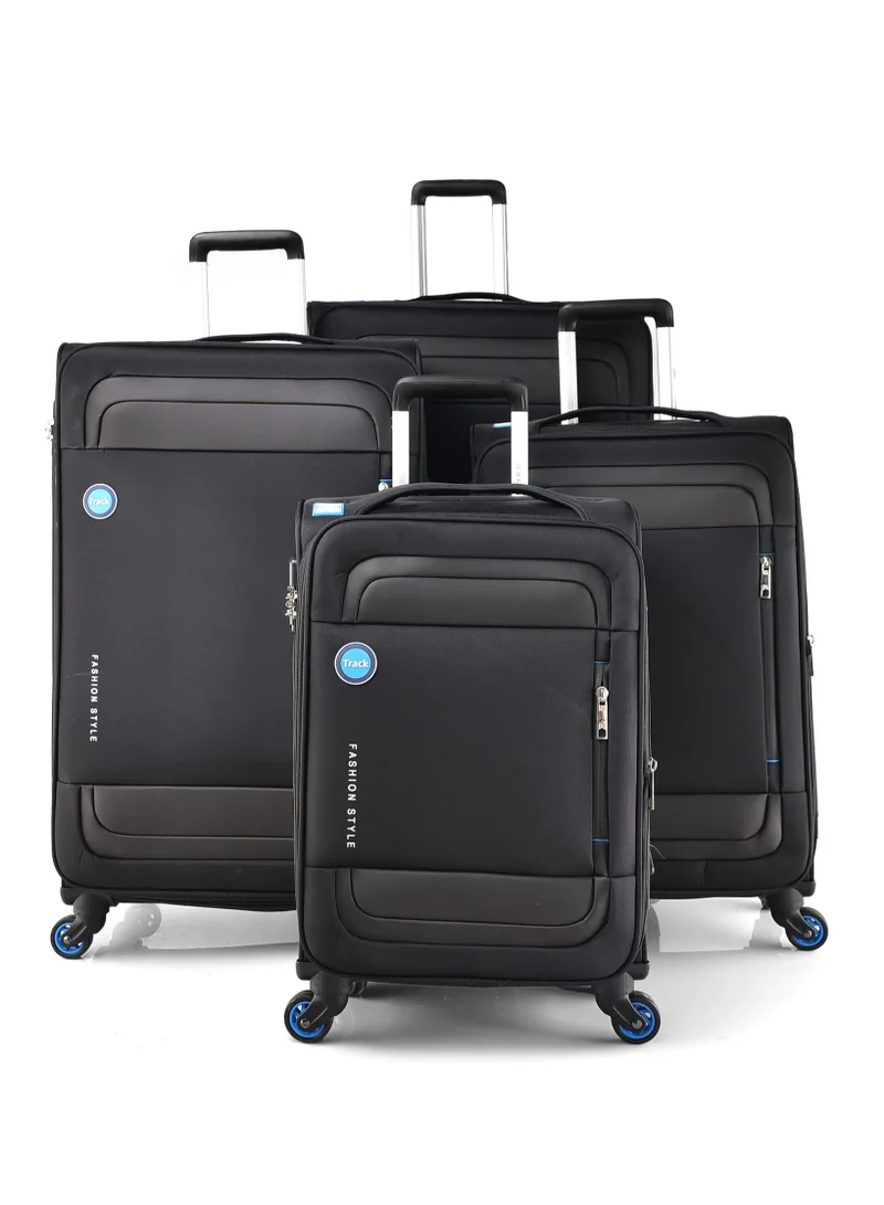 Track Track Luggage Set 4Pcs Fabric Trolley Travel Bag LW104/4P