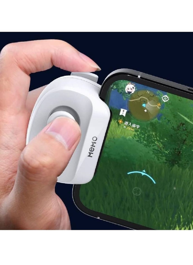 Memo MB01 Smart Light Portable Wireless Mobile Controller Joystick & Game Controllers For iphones, Android Phones PUBG Game Accessories black  - Image 5