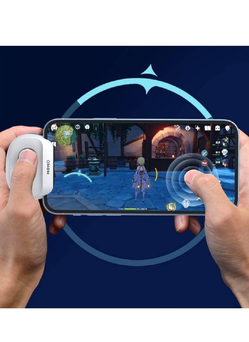 Memo MB01 Smart Light Portable Wireless Mobile Controller Joystick & Game Controllers For iphones, Android Phones PUBG Game Accessories black  - Image 3