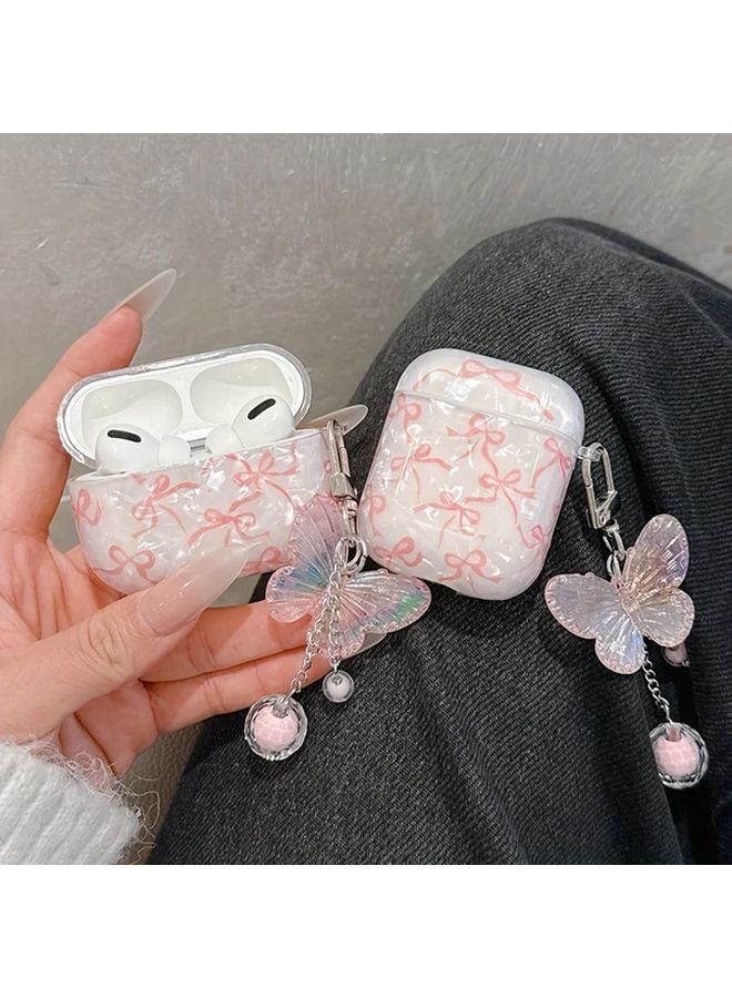 غطاء واقي بكمنستر وردي لحالة سماعات Airpods 4 الجيل اللاسلكية - Image 2