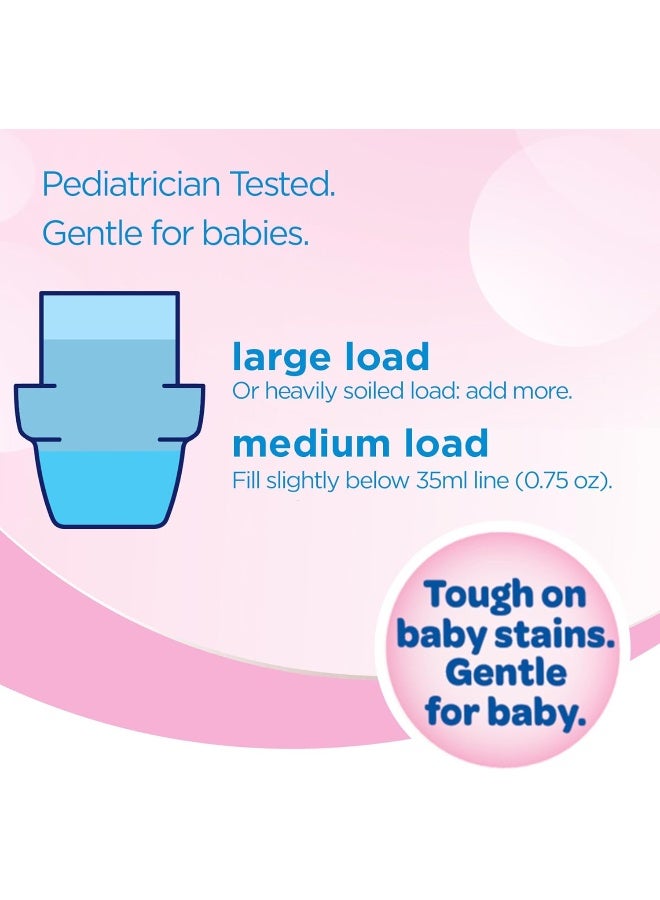 All Liquid Laundry Detergent, Gentle for Baby, Unscented and Hypoallergenic, 2X Concentrated, 100 Loads - Image 5