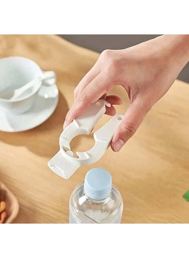 أزرق 2 قطعة مجموعة فاتحة العلب متعددة الوظائف 6 في 1 فتاحة علب يدوية أداة مطبخ مغناطيسية - Image 3