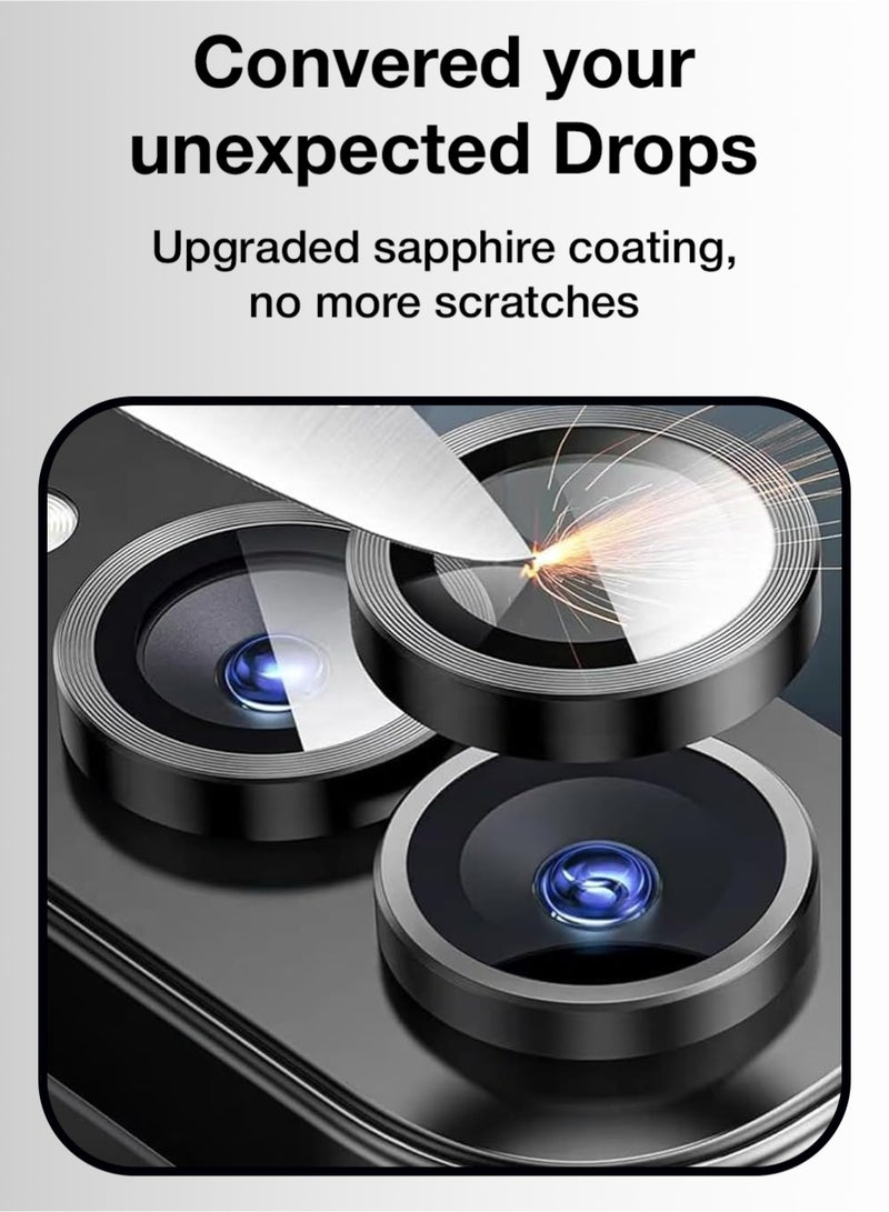 جلاسولوجي Glassology Black Lens Protector for Samsung Galaxy Z Flip 7 – HD Clear, Anti-Scratch Shield - Image 2